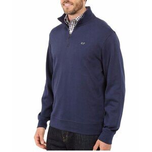Vineyard Vines Pullover Jersey Cotton 1/4 Zip Performance Long Sleeve Men Size L